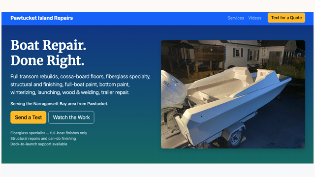Services – Marine Repairs